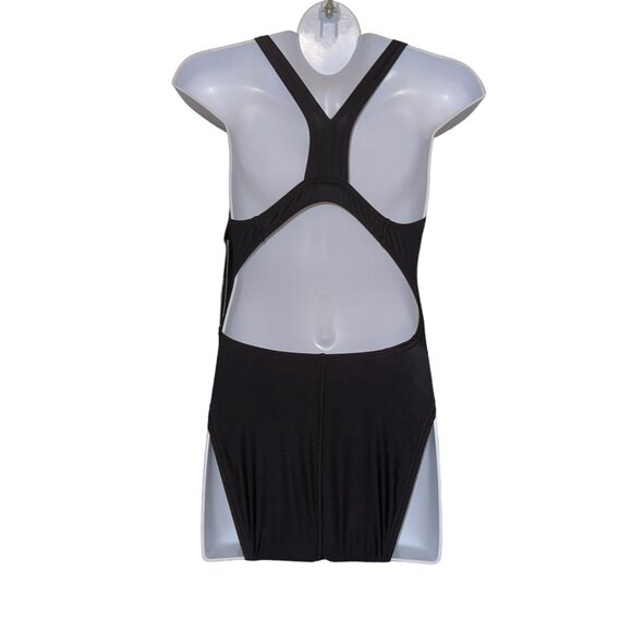 NWT Speedo Pro LT Super One Piece Swimsuit Womens 10 36 Solid Black Compression - Picture 6 of 9